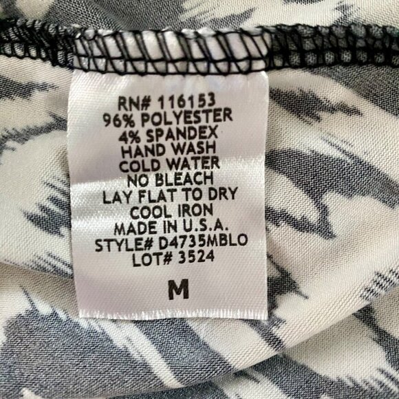 Thyme + Honey Black and White Floral Skirt Women's Medium - Picture 6 of 6